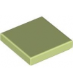 Yellowish Green Tile 2 x 2