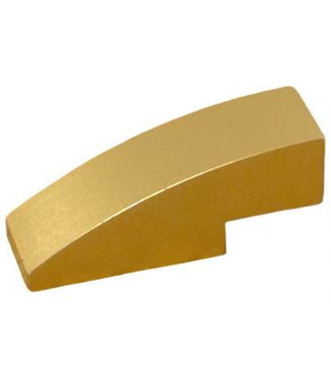 Metallic Gold Slope, Curved 3 x 1