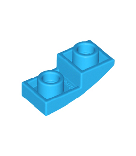 Dark Azure Slope, Curved 2 x 1 x 2/3 Inverted