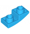 Dark Azure Slope, Curved 2 x 1 x 2/3 Inverted