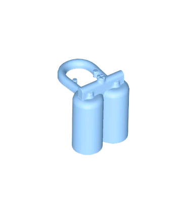 Bright Light Blue Minifigure Air Tanks