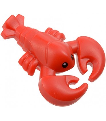 Red Lobster with Black Eyes with White Pupils Pattern