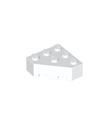 White Wedge 3 x 3 Facet
