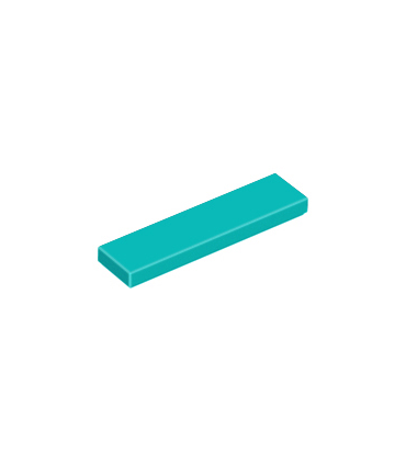 Dark Turquoise Tile 1 x 4