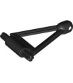 Black Technic, Steering Arm Triangular with 2 Axles and Tow Ball Socket