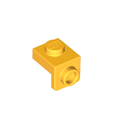Bright Light Orange Bracket 1 x 1 - 1 x 1