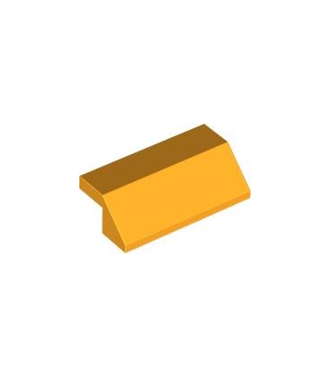 Bright Light Orange Slope 45 2 x 4 with Cutout without Studs
