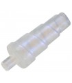 Satin Trans-Clear Minifigure, Spiral Unicorn Horn with Small Pin