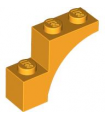 Bright Light Orange Arch 1 x 3 x 2 with Flat End