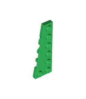 Green Wedge, Plate 6 x 2 Left