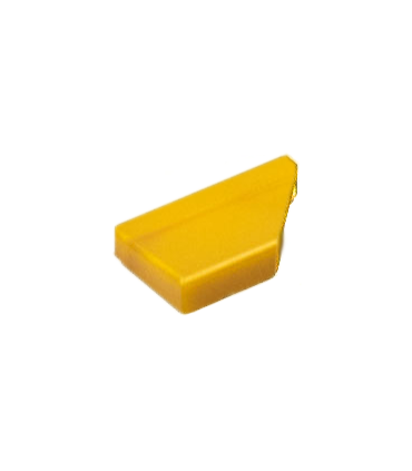 Pearl Gold Tile, Modified 1 x 2 Wedge Right