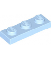 Bright Light Blue Plate 1 x 3