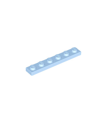Bright Light Blue Plate 1 x 6