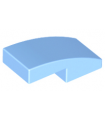 Bright Light Blue Slope, Curved 2 x 1 x 2/3