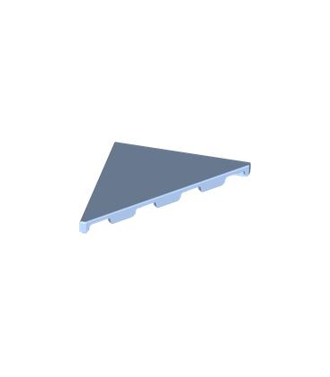 Bright Light Blue Tile, Modified 4 x 4 Triangular