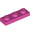 Dark Pink Plate 1 x 3
