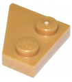 Pearl Gold Wedge, Plate 2 x 2 Right
