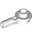 White Bar 1L with 1 x 1 Round Plate with Hollow Stud