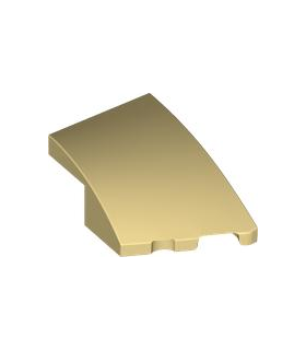 Tan Wedge 3 x 2 Right No Studs