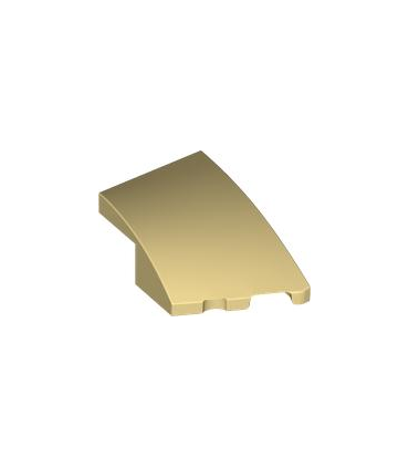 Tan Wedge 3 x 2 Right No Studs