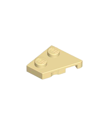 Tan Wedge, Plate 2 x 2 Left