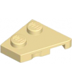 Tan Wedge, Plate 2 x 2 Left