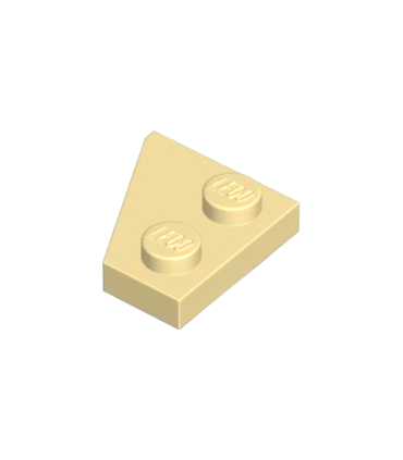 Tan Wedge, Plate 2 x 2 Right