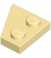 Tan Wedge, Plate 2 x 2 Right