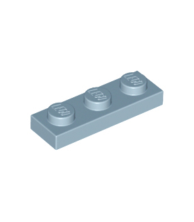 Sand Blue Plate 1 x 3