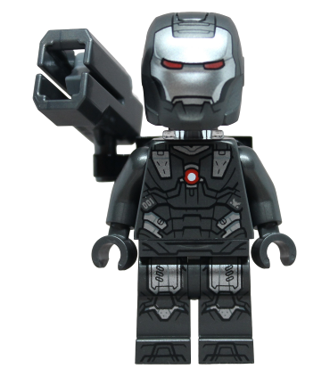 War Machine - Pearl Dark Gray and Silver Armor with Neck Bracket, Ingot, Plate with Clip and Shooter