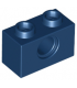 Dark Blue Technic, Brick 1 x 2 with Hole