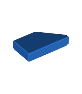Blue Tile, Modified 1 x 2 Wedge Left