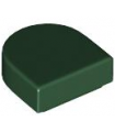 Dark Green Tile, Round 1 x 1 Half Circle Extended