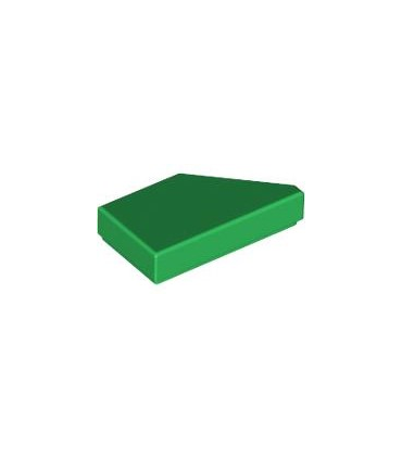 Green Tile, Modified 1 x 2 Wedge Left