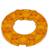 Trans-Orange Plate, Round 4 x 4 with 2 x 2 Round Open Center