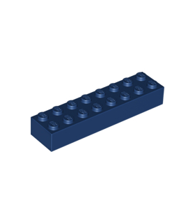 Dark Blue Brick 2 x 8