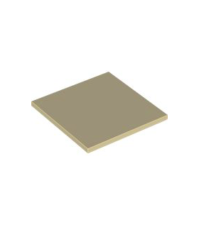 Tan Tile 6 x 6 with Bottom Tubes, Textured Surface