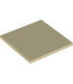 Tan Tile 6 x 6 with Bottom Tubes, Textured Surface