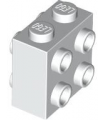 White Brick, Modified 1 x 2 x 1 2/3 with Studs on Sides