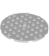 Light Bluish Gray Plate, Round 8 x 8 with Hole