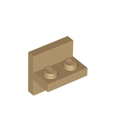 Dark Tan Bracket 2 x 2 - 1 x 2 Centered