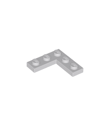Light Bluish Gray Plate 3 x 3 Corner