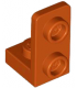Dark Orange Bracket 1 x 1 - 1 x 2 Inverted