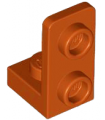 Dark Orange Bracket 1 x 1 - 1 x 2 Inverted