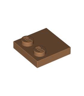 Medium Nougat Tile, Modified 2 x 2 with Studs on Edge