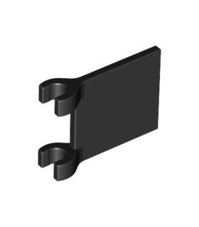 Black Flag 2 x 2 Square with Flared Edge