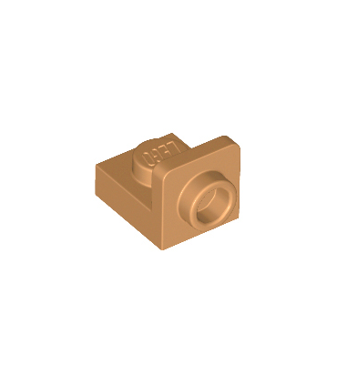 Medium Nougat Bracket 1 x 1 - 1 x 1 Inverted