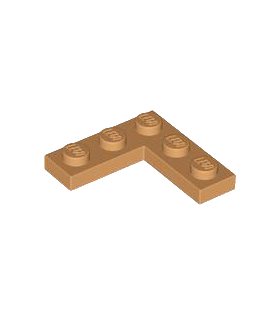 Medium Nougat Plate 3 x 3 Corner