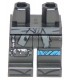 Pearl Dark Gray Hips and Legs with Tattered Sash, Dark Azure Wrappings, Knee Pad, Sandals and Zipper Pattern