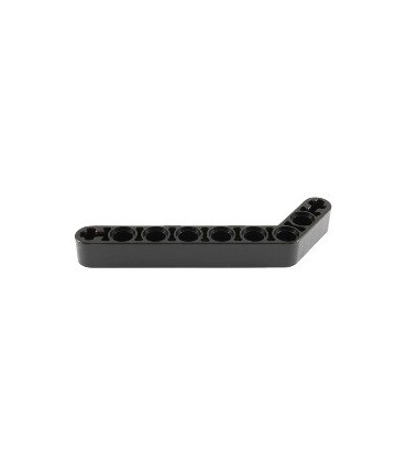 Black Technic, Liftarm 1 x 9 Bent (7 - 3) Thick